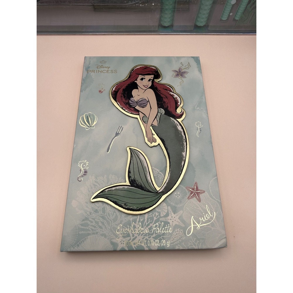 Disney The Little Mermaid Ariel Cosmetics Bundle Makeup Palette Brushes Gloss - Picture 8 of 16